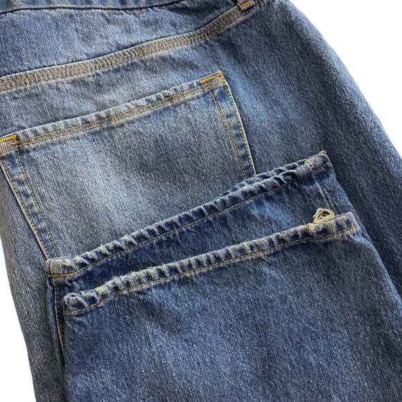 GOOD AMERICAN Good 90s Loose Jeans Indigo054 - Picture 10 of 11